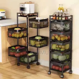 Square 5 Layer Kitchen Rack