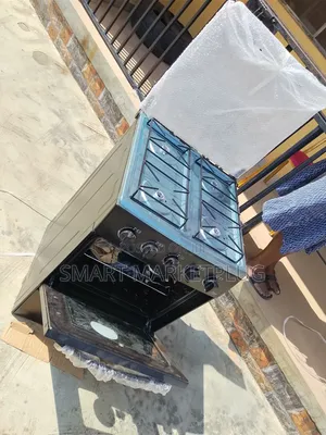 Affordable Glamstar 4 Gas Burner Gas Cooker + Double Glass Oven Door