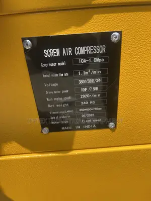 Screw Sir Compressor 10hp 10bar