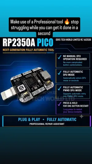RP2350A PICO Engineering Box Support One Click DFU Data/Restart