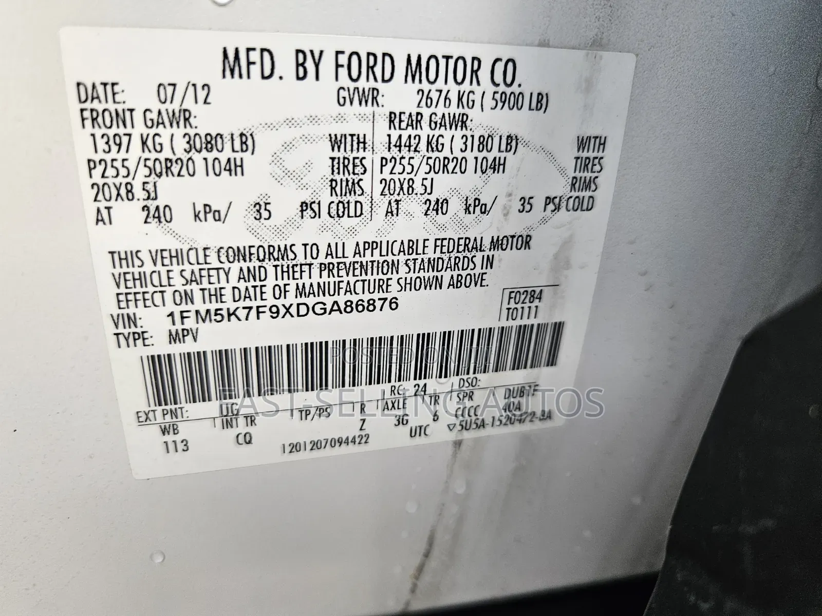 Ford Explorer 2013 White
