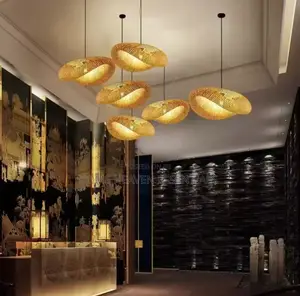 Handmade Rattan Woven Pendant Restaurant Dropping Light