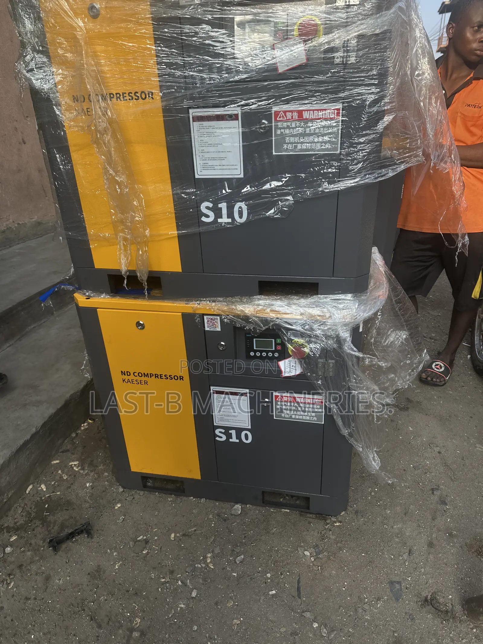 10hp/10bar Screw Compressor Machine