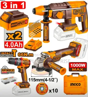 3 in 1 Ingco Rechagable Combo Kit Machine