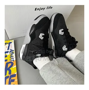 Air Jordan 4 Retro Se Black Canvas