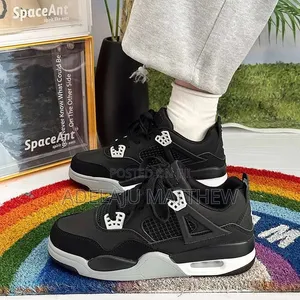 Air Jordan 4 Retro Se Black Canvas