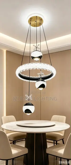 Globe Black Led Chandelier for Your Room