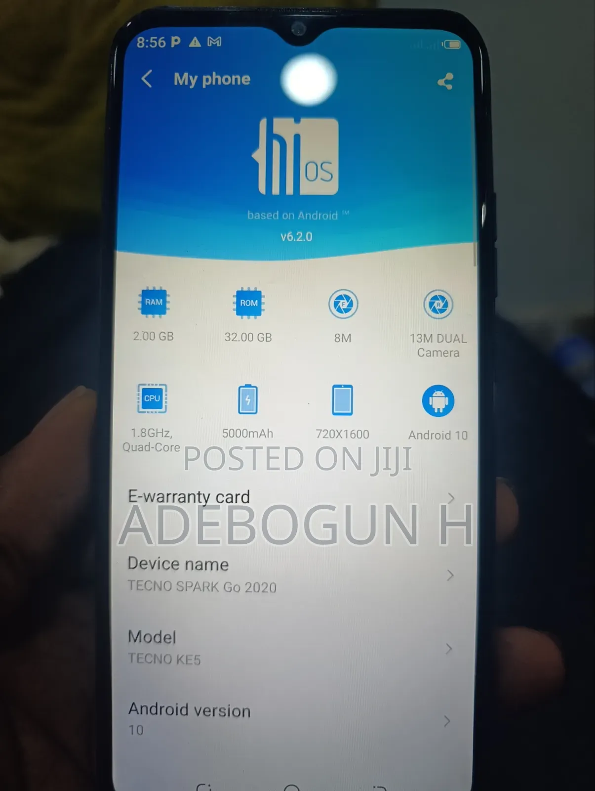 Tecno Spark Go 2020 32 GB Blue