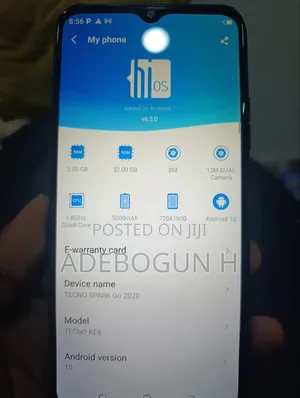 Tecno Spark Go 2020 32 GB Blue