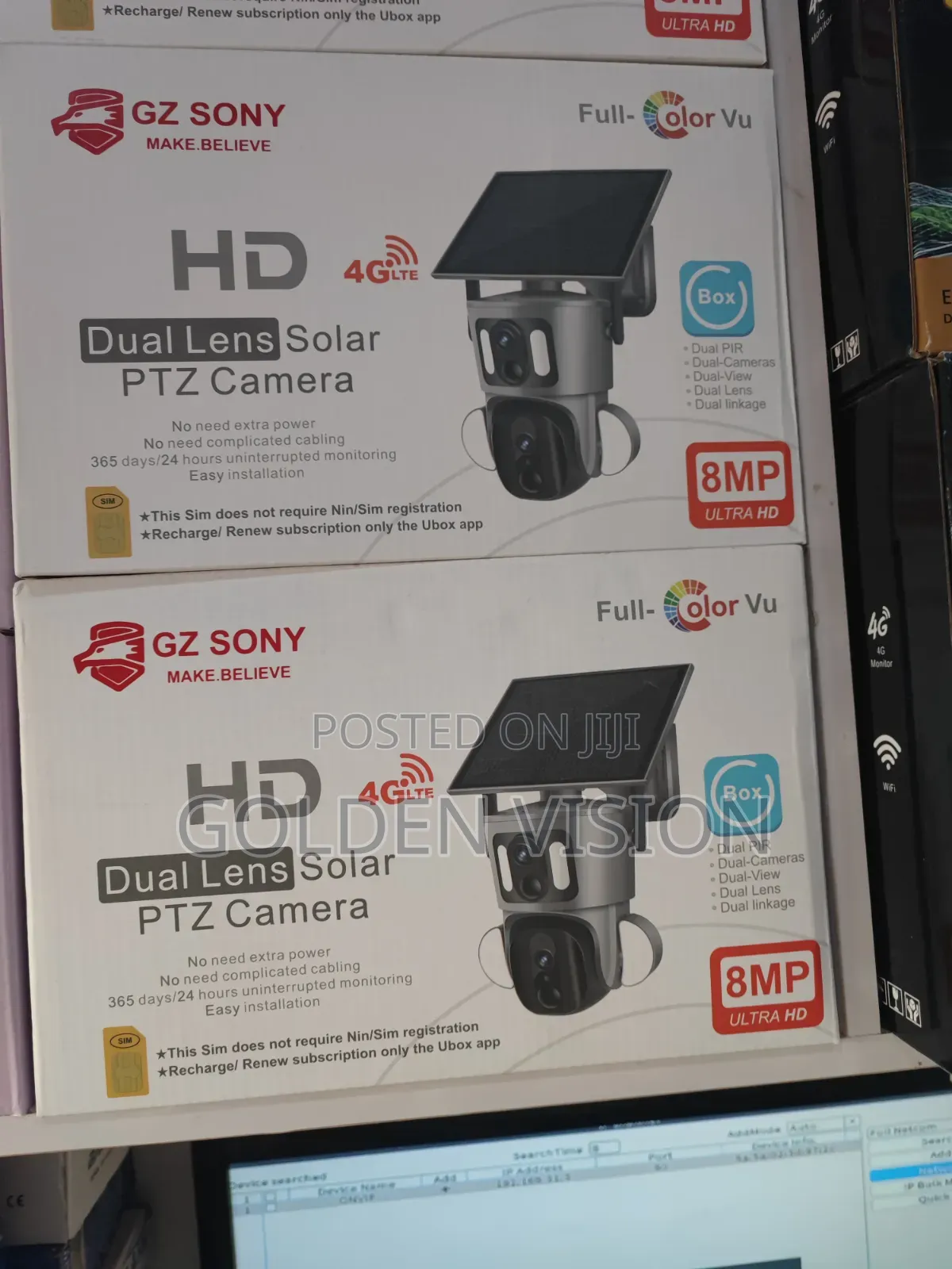 High Quality Solar Powered 4G Simcard Rotational Dual Lens CCTV Camera