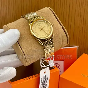 Tory Burch Quality Luxury Men Chain Strap Wristwatch