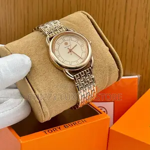 Tory Burch Quality Luxury Men Chain Strap Wristwatch
