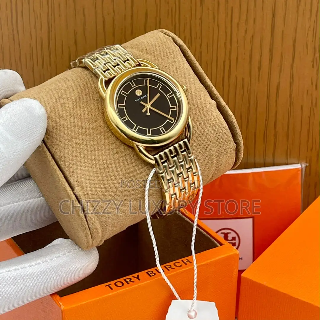 Tory Burch Quality Luxury Men Chain Strap Wristwatch