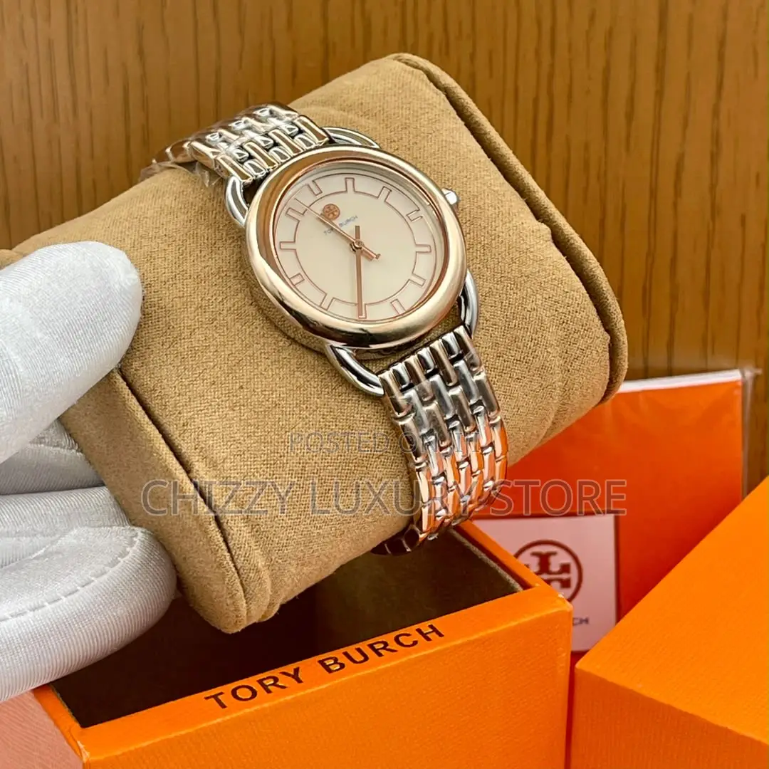 Tory Burch Quality Luxury Men Chain Strap Wristwatch