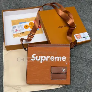 Supreme Quality Luxury Men Genuine Leather Crossbag
