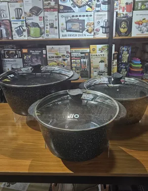 Jio 3pcs Jumbo Size Granite Cookware Set