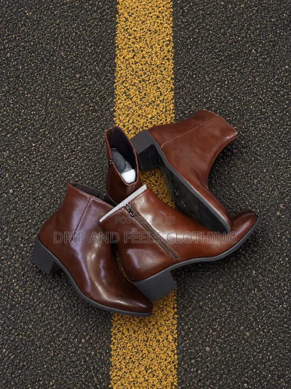 Brown Leather Ankle Boots