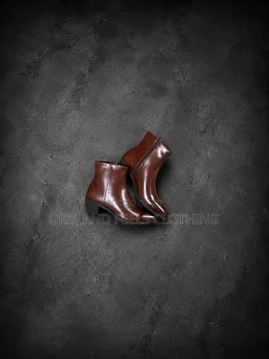 Brown Leather Ankle Boots