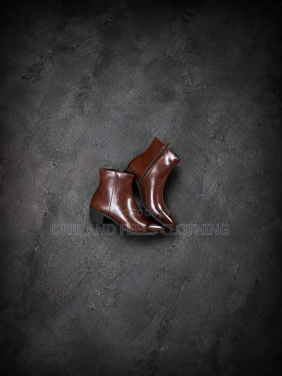 Brown Leather Ankle Boots