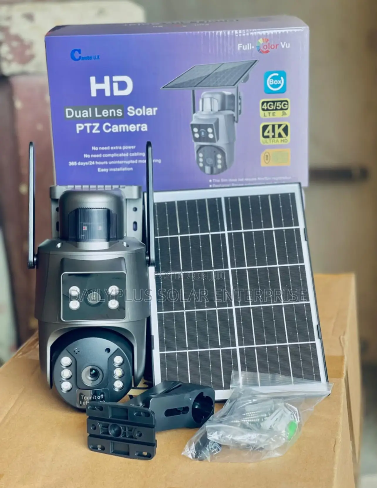 Full Color HD Dual Lens Solar Camera