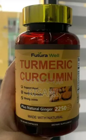 Tumeric Curcumin Supplement Capsules With Ginger 120 Capsules
