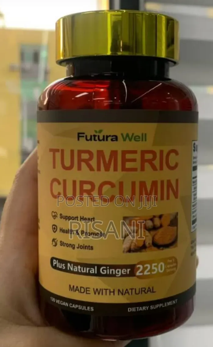 Tumeric Curcumin Supplement Capsules With Ginger 120 Capsules