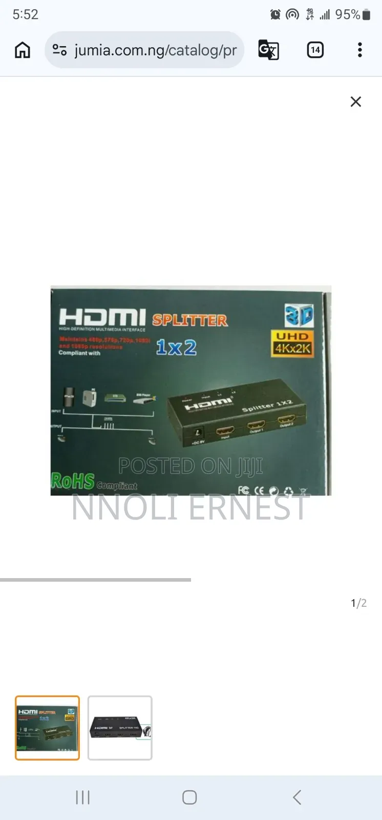 2port Hdmi Spliter