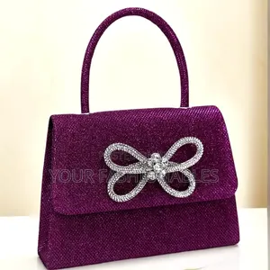 Pretty Bow Embellished Clutch Bag