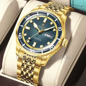 Poedagar Chain Waterproof Watch With Sapphire Glass