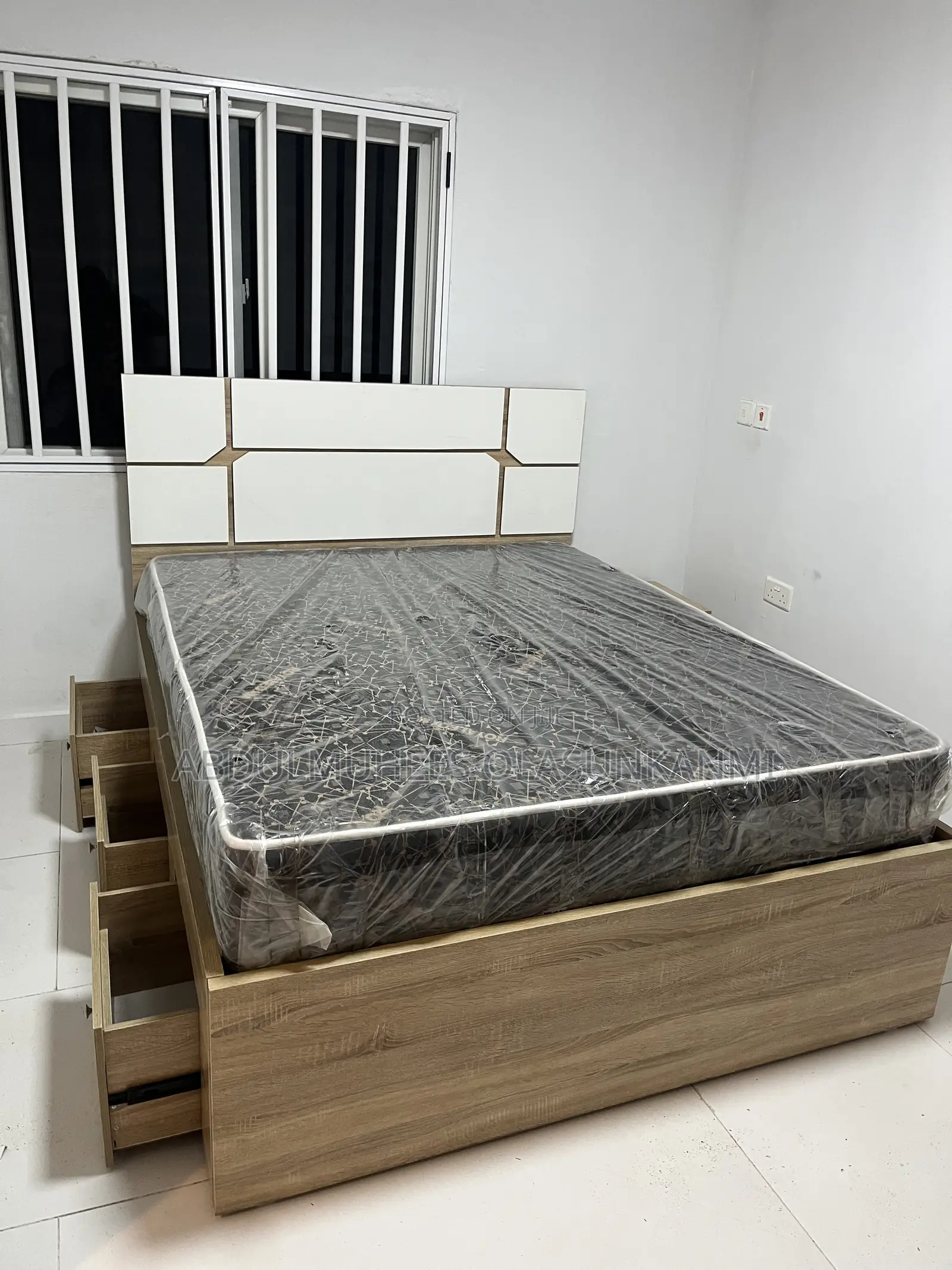 HDF Bed Frame With Storage