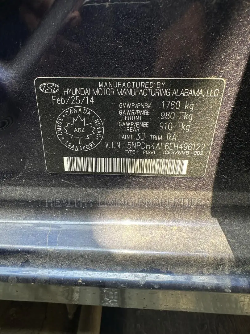 Hyundai Elantra 2014 Blue