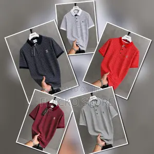 Original New Tommy Hilfiger Collar Neck Stripe T-Shirts