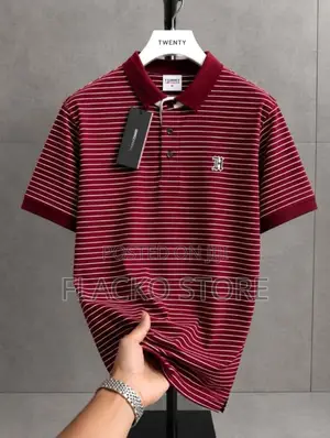 Original New Tommy Hilfiger Collar Neck Stripe T-Shirts