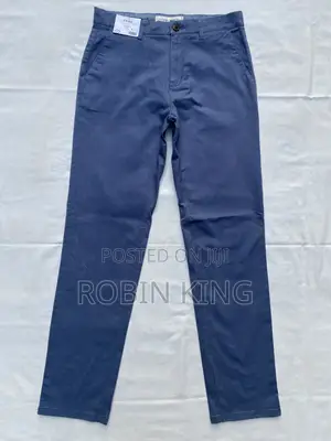 George Slim Fit Blue Chinos Pants Trousers Size W32 L44