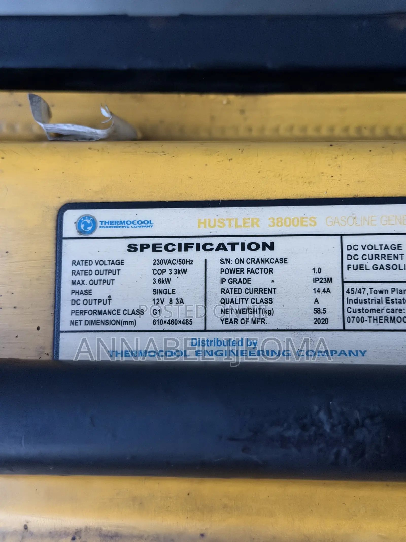 Thermocool Hustler Generator