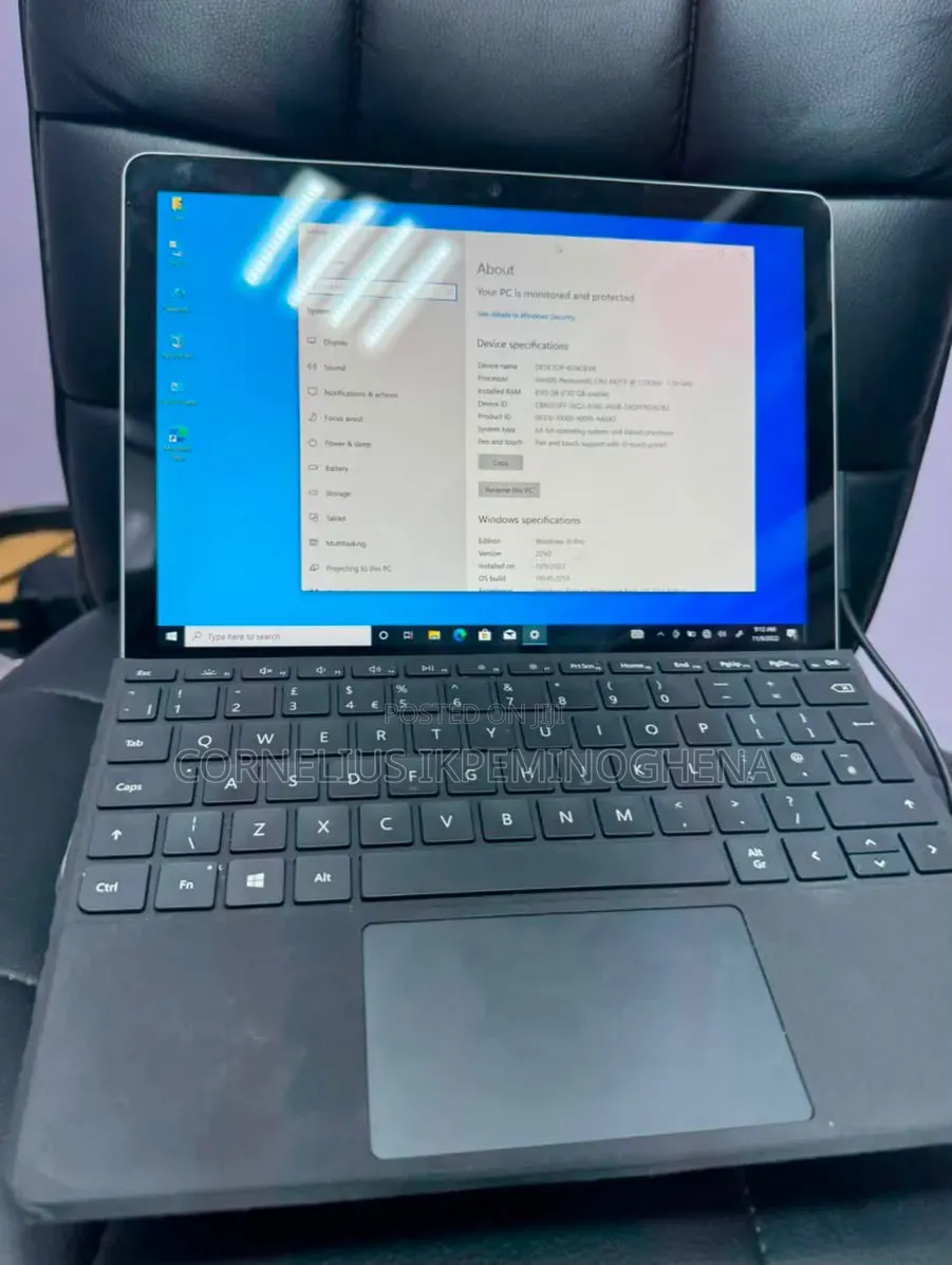 Laptop Microsoft Surface Go 2 8GB Intel Pentium SSD 128GB