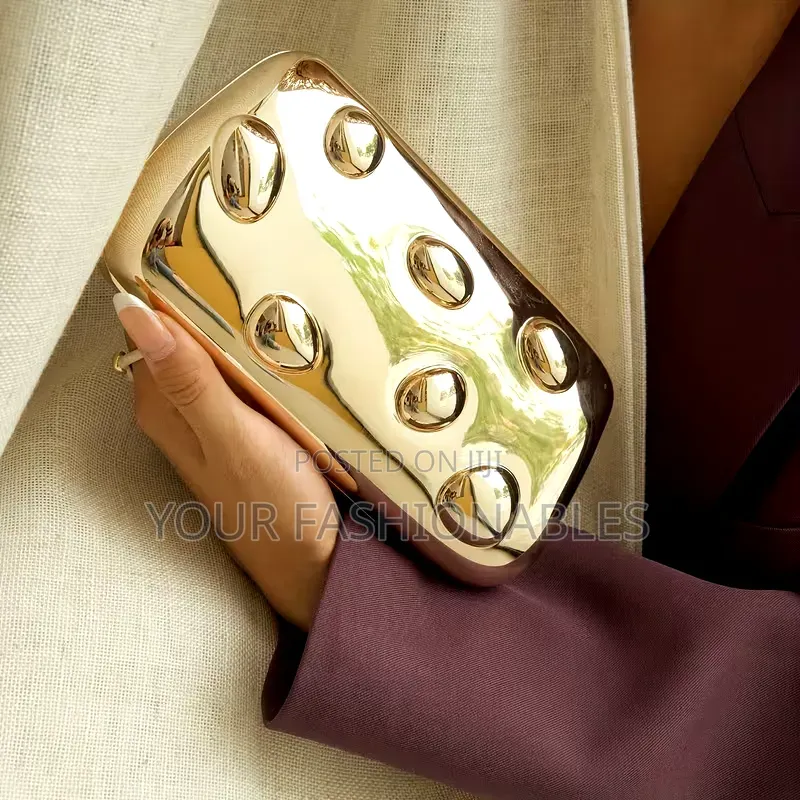 Acrylic Pebbles Party Clutch Purse