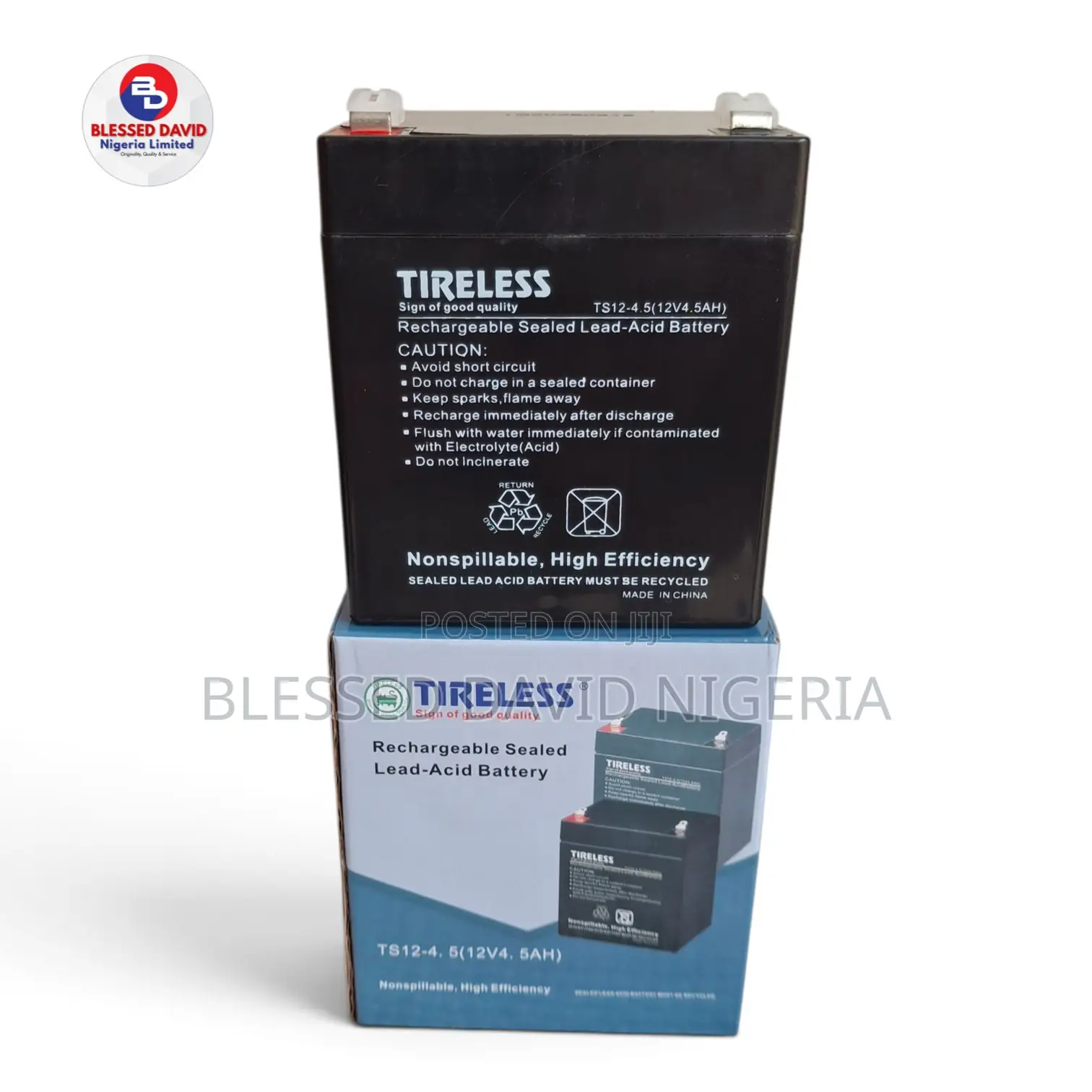 Tireless 12V 4.5Ah Replacement Battery