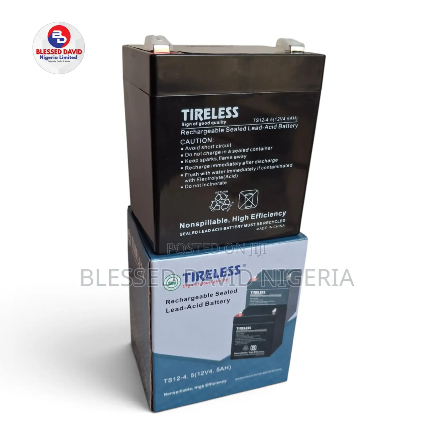 Tireless 12V 4.5Ah Replacement Battery