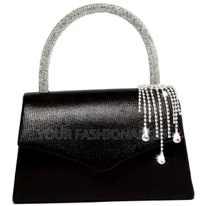 Black and Silver Party Clutch Purse