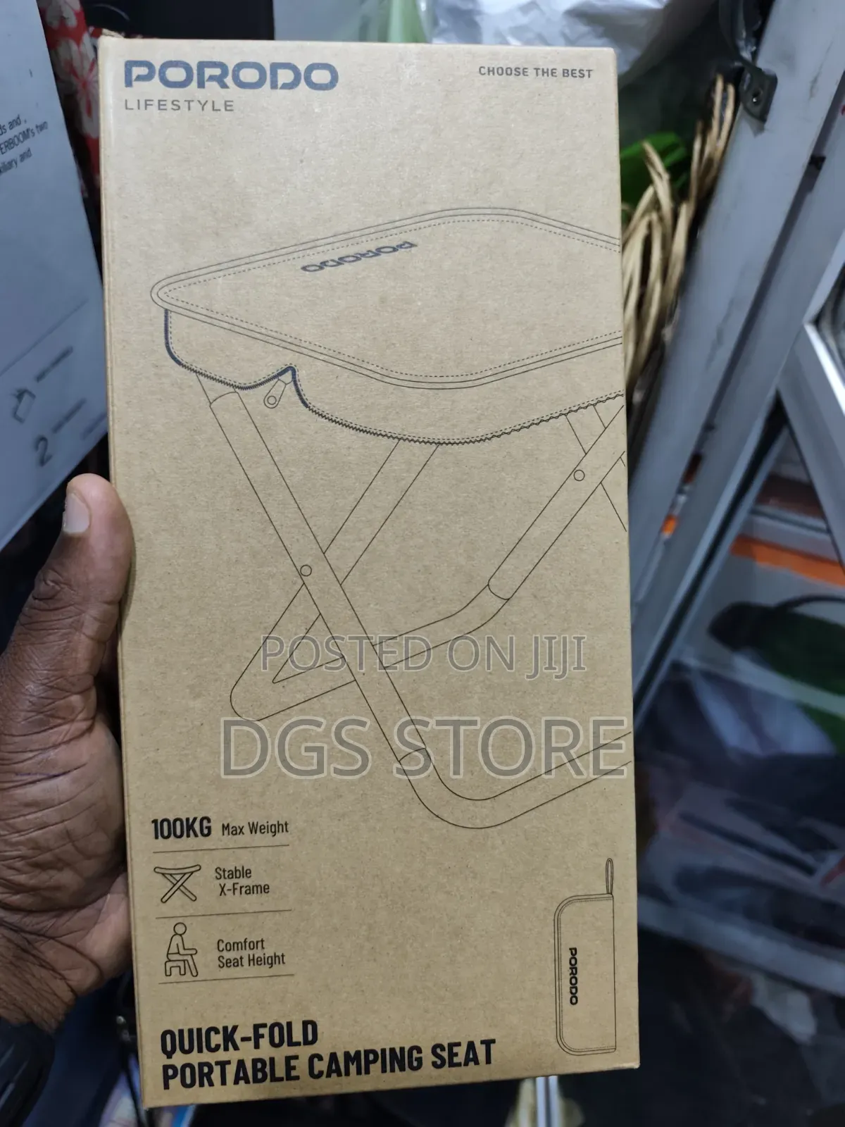 Porodo Quick Fold Portable Camping Seat