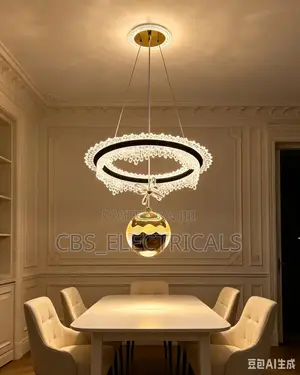 Led Modern Chandelier With Pendant