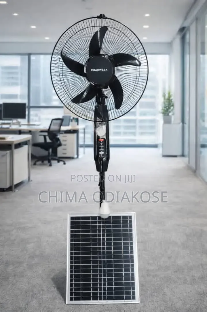 Solar Rechargeable Standing Fan