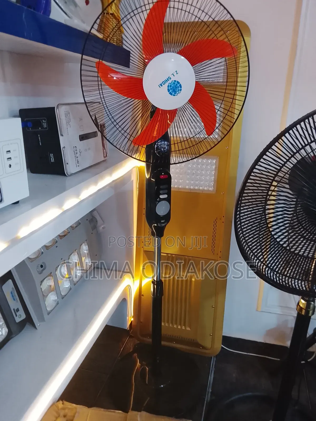 Solar Rechargeable Standing Fan