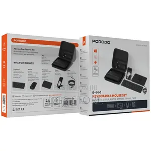 Porodo 6in1 Keyboard and Mouse Set