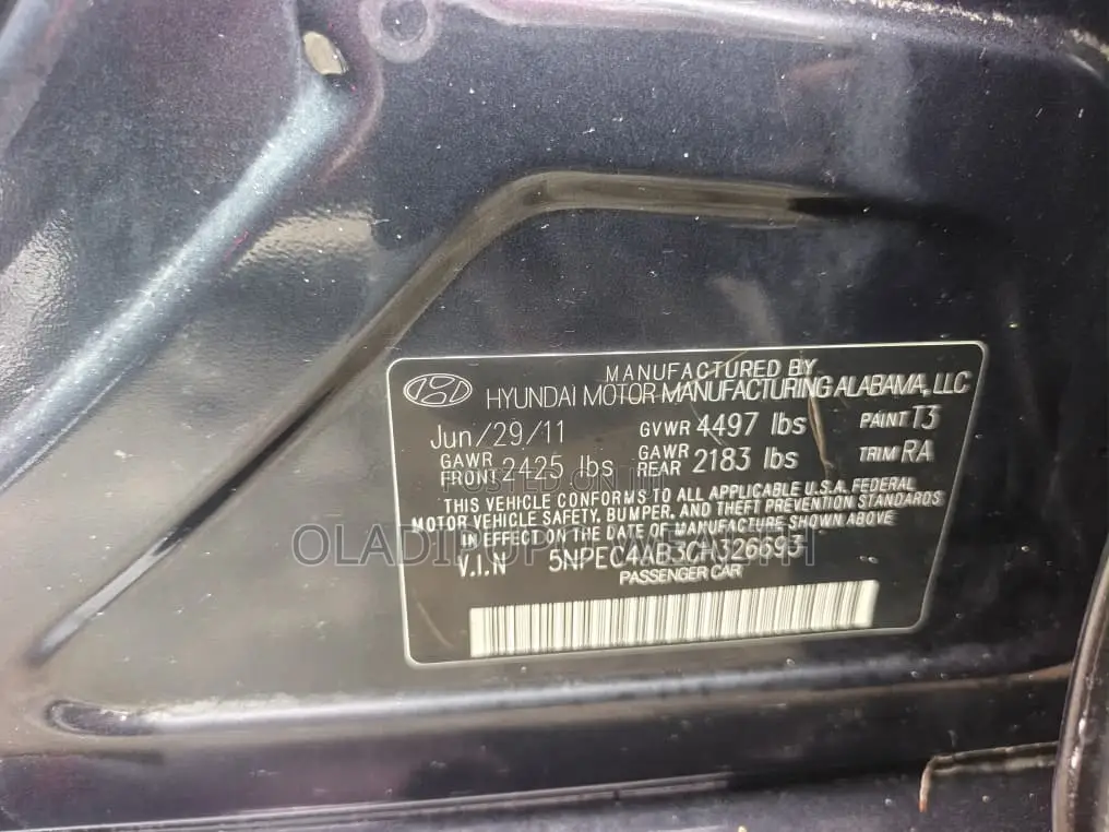 Hyundai Sonata 2013 Blue