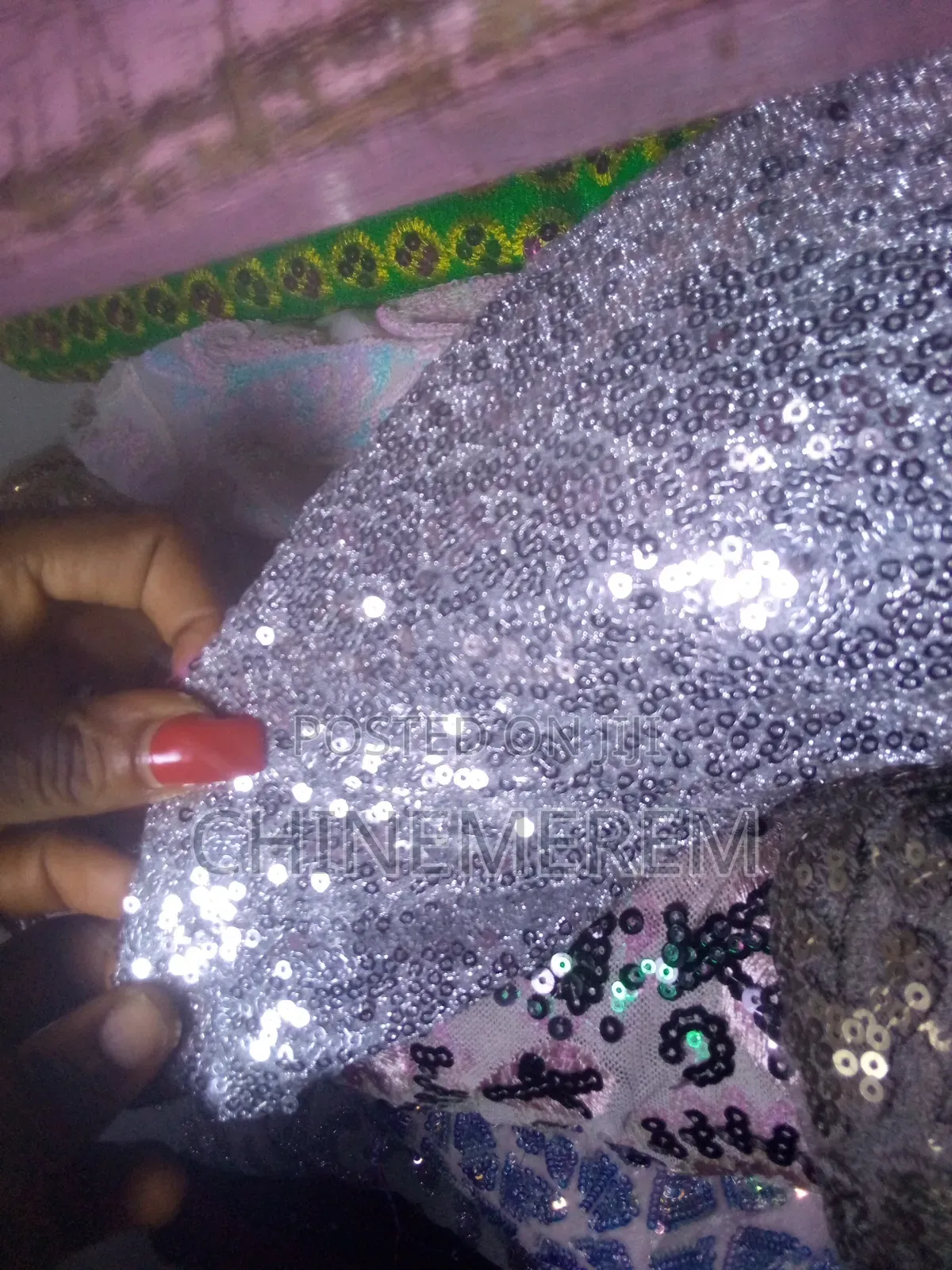 Sequence Lace Material Available for Sale