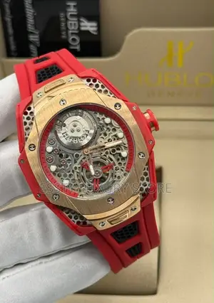 High Quality Luxury Hublot Rubber Wristwatch