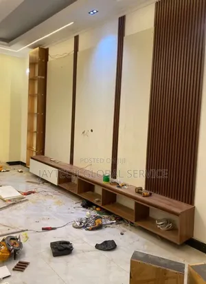 TV Console With Glossy Board