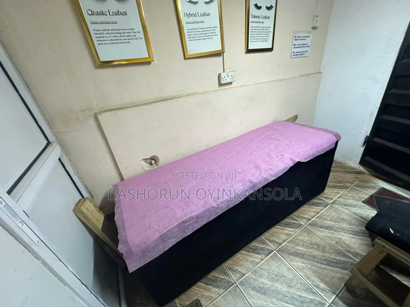 New Lash Tech Bed